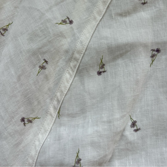 Deiji Studios the raglan set tiny flowers linen M/L - Picture 5 of 12